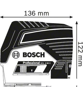 Лазерный нивелир Bosch GCL 2-50 C Professional (с креплением BM 3) [0601066G03]