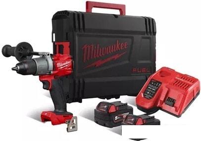 Дрель-шуруповерт Milwaukee M18 FDD2-502X 4933464267 (с 2-мя АКБ, кейс)