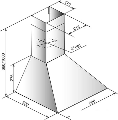 Кухонная вытяжка Elikor White Storm 60П-650-П3Л (белый)