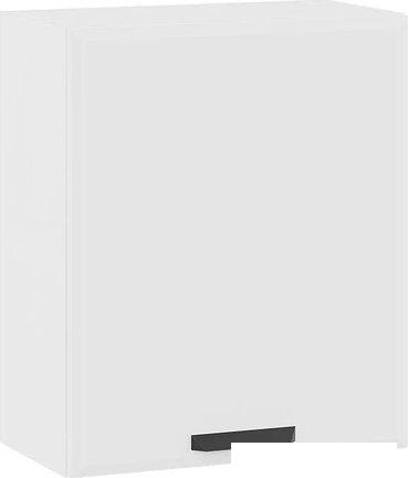 Шкаф навесной Трия Тиана 1В6 с одной дверью (белый/белый супермат)