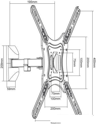 Кронштейн Maclean MC-758 (черный)