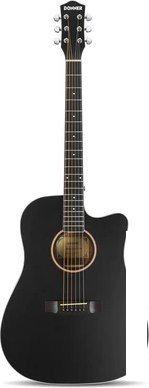 Акустическая гитара Donner DAG-1CB Black (с комплектом аксессуаров)