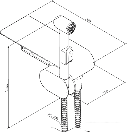 Гигиенический душ AM.PM Like F0202600
