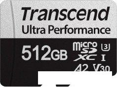 Карта памяти Transcend microSDXC 340S 512GB (с адаптером)