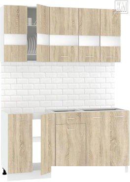 Кухня Кортекс-мебель Корнелия Экстра 1.6 без столешницы (дуб сонома)