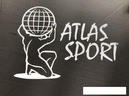 Батут Atlas Sport 490 см - 16ft Basic (с лестницей, внешняя сетка, сливовый)