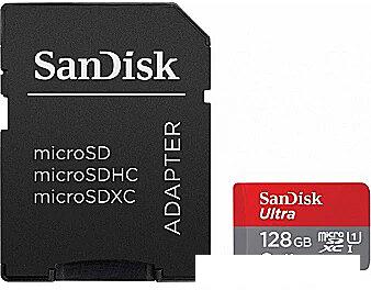 Карта памяти SanDisk Ultra SDSQUAB-128G-GN6MA 128GB (с адаптером)