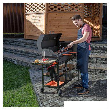 Мангал для дачи Helios Smart-1200 Люкс HS-GS-M1204-L