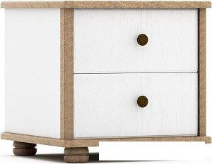 Тумба КМК Мебель 2Я Сальма 0990.15 (белый/дуб полярный/лофт сильвер пэлас)