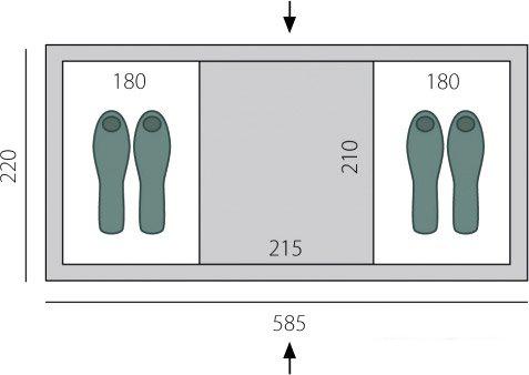 Кемпинговая палатка BTrace Ruswell 6