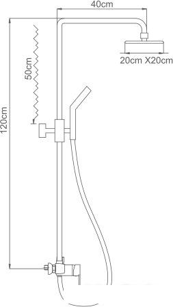 Душевая система Ledeme L2409