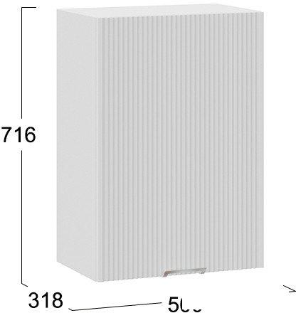 Шкаф навесной Трия Кимберли 1В5 (белый/сноу)