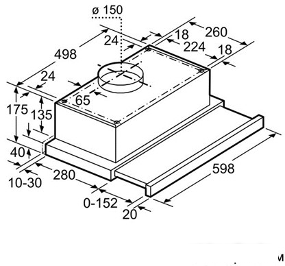 Кухонная вытяжка Bosch DHI642EQ