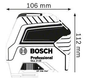 Лазерный нивелир Bosch GLL 2-10 Professional [0601063L00]