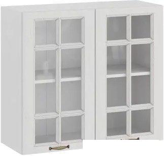 Шкаф навесной Трия Лина 1В8С (белый)