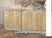 Шкаф напольный Интерлиния Компо НШ80рш2 (дуб золотой)