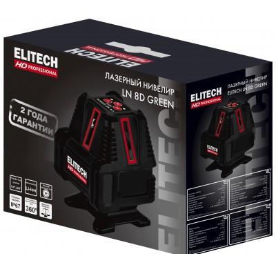 Лазерный нивелир ELITECH HD Professional HD LN 8D Green 204735