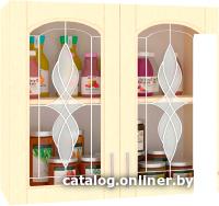 Шкаф навесной Кортекс-мебель Корнелия Ретро ВШ80ст (венге светлый) Шкаф навесной Кортекс-мебель Корнелия Ретро ВШ80ст (венге светлый)