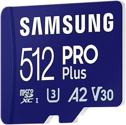 Карта памяти Samsung PRO Plus microSDXC 512GB MB-MD512SA/EU (с адаптером)