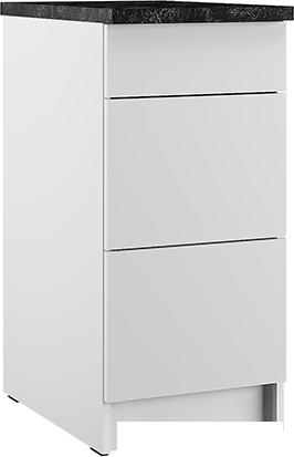 Шкаф напольный ЭлиГард Urban ШСК (с) 40 3Я (белый/кастилло темный)