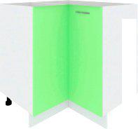 Шкаф напольный Кортекс-мебель Корнелия Лира НШУ без столешницы угловой (зеленый)