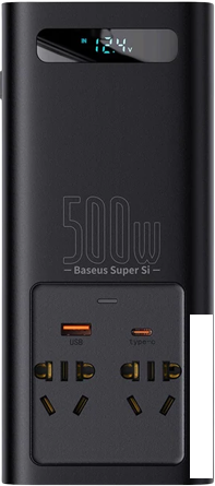 Автомобильный инвертор Baseus Super Si Power Inverter 500W (220V CN/EU)