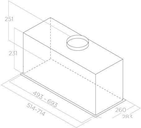Кухонная вытяжка Elica Fold GR/A/72 PRF0180820