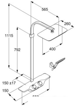 Душевая система Kludi Cockpit 8020091-00