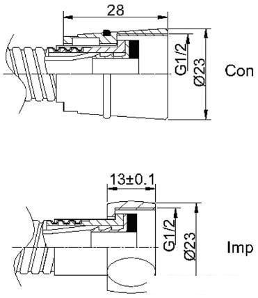 Душевой шланг Rubineta 600014B