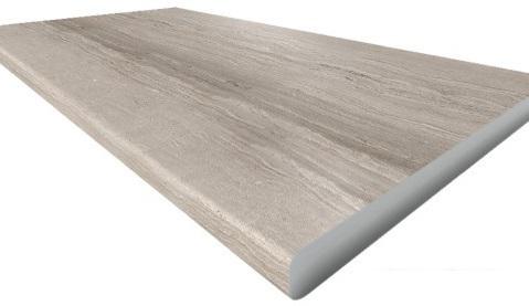 Готовая кухня Интерлиния Мила Деко 1.68x2.6 левая (белый-луна-травертин серый)