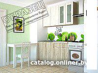 Готовая кухня Интерлиния Мила Лайт 1.2 (белый платинум/бетон портленд)