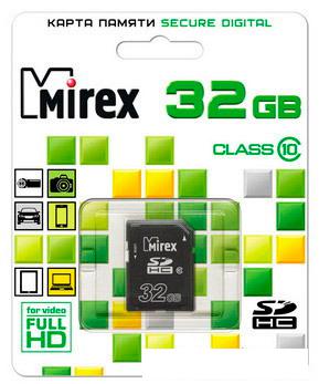 Карта памяти Mirex SDHC (Class 10) 32GB (13611-SD10CD32)