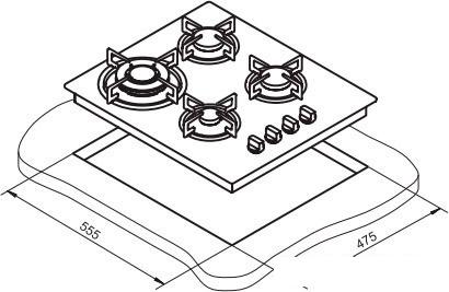 Варочная панель Darina T1 BGM 341 11 X