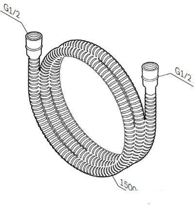 Душевой шланг AM.PM Like F0400664