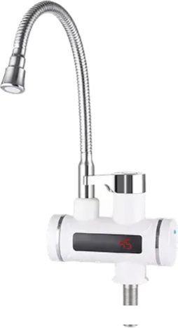 Проточный электрический водонагреватель-кран Unipump BEF-001-02 с дисплеем и гибким изливом