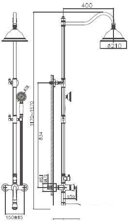 Душевая система Haiba HB24181 (хром)