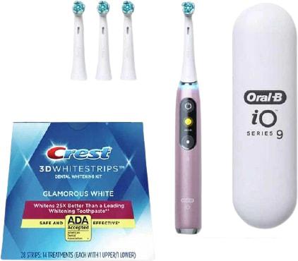 Электрическая зубная щетка Oral-B iO 9 (розовый, 4 насадки)
