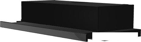 Кухонная вытяжка Elikor Интегра Glass 60П-400-В2Л (черный/черное стекло)