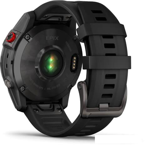 Умные часы Garmin Epix Sapphire Gen 2 (черный титан/черный)