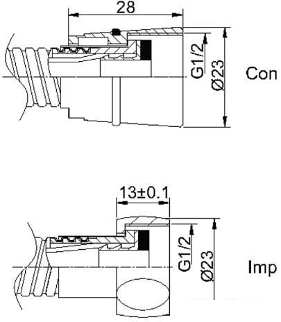 Душевой шланг Rubineta 600025B
