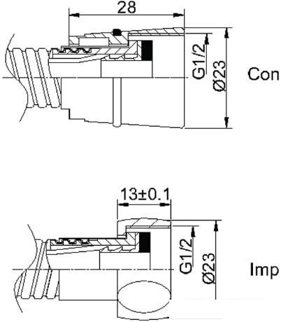 Душевой шланг Rubineta 600026B