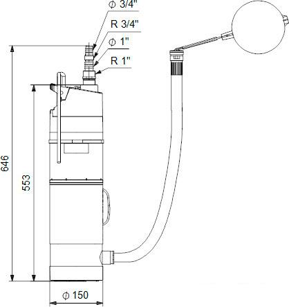 Насос Grundfos SBA 3-45 AW