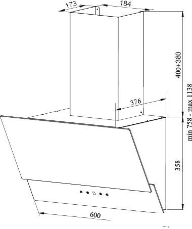 Кухонная вытяжка Grand Gloucester 60 (белый)