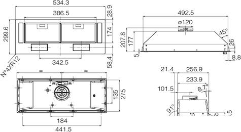 Кухонная вытяжка Jetair Viera Lux GR/A/52 PRF0174878