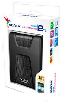 Внешний жесткий диск A-Data DashDrive Durable HD650 2TB [AHD650-2TU3-CBK]