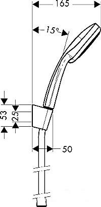 Душевой гарнитур Hansgrohe Croma 100 Vario/Porter'S (27594000)