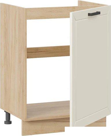 Шкаф напольный Трия Лорас 1Н6М с одной дверью (дуб крафт золотой/холст брюле)