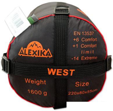 Спальный мешок AlexikA West (левая молния, зеленый)