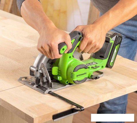 Дисковая (циркулярная) пила Greenworks GD24CS165 1501607 (без АКБ)