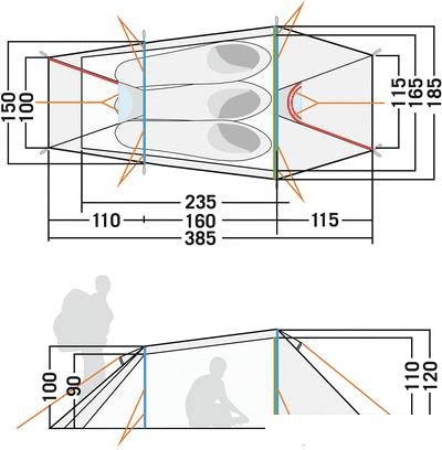 Кемпинговая палатка Tatonka Gargia 3 (серо-оливковый)